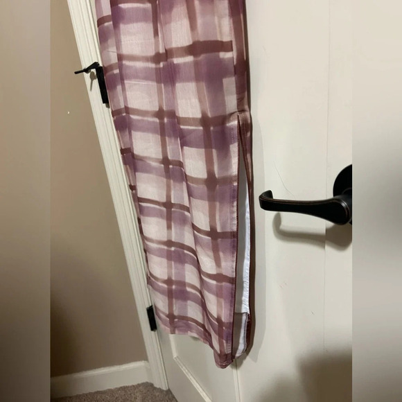 Old Shanghai Hong Kong Style Checker Patterned Cheongsam Dress Qipao sz M brown - Picture 6 of 8